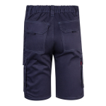 Elastic shorts with pockets, cotton and polyester, 240 g/m2, Velilla blue colour