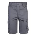 Elastic shorts with pockets, cotton and polyester, 240 g/m2, Velilla grey colour second view