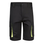 Elastic work shorts, cotton and polyester, 240 g/m2, Velilla yellow colour second view