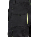 Elastic work shorts, cotton and polyester, 240 g/m2, Velilla yellow colour fifth view