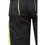 Elastic work shorts, cotton and polyester, 240 g/m2, Velilla yellow colour sixth view