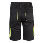 Elastic work shorts, cotton and polyester, 240 g/m2, Velilla yellow colour