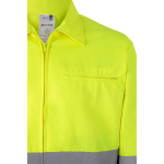 Extra-large work jacket, polyester and cotton, 210 g/m2, Velilla grey colour fifth view