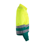 Extra-large work jacket, polyester and cotton, 210 g/m2, Velilla green colour fourth view