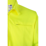 Extra-large work jacket, polyester and cotton, 210 g/m2, Velilla green colour fifth view