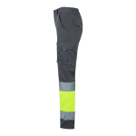 Extra-large elastic work trousers with pockets, 240 g/m2, Velilla grey colour third view
