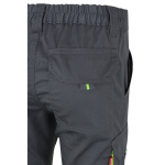 Extra-large elastic work trousers with pockets, 240 g/m2, Velilla grey colour sixth view