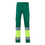 Extra-large elastic work trousers with pockets, 240 g/m2, Velilla green colour second view