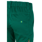 Extra-large elastic work trousers with pockets, 240 g/m2, Velilla green colour sixth view