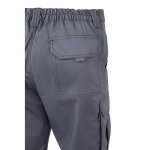 Unisex work trousers with reflective elements, 240 g/m2, Velilla grey colour fifth view