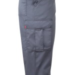 Unisex work trousers with reflective elements, 240 g/m2, Velilla grey colour sixth view