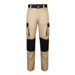 Twill work trousers, cotton and polyester, 240 g/m2, Velilla beige colour second view