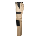 Twill work trousers, cotton and polyester, 240 g/m2, Velilla beige colour third view