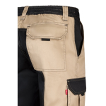 Twill work trousers, cotton and polyester, 240 g/m2, Velilla beige colour sixth view