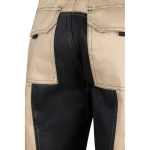 Twill work trousers, cotton and polyester, 240 g/m2, Velilla beige colour seventh view