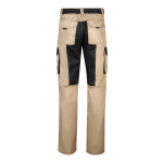 Twill work trousers, cotton and polyester, 240 g/m2, Velilla beige colour