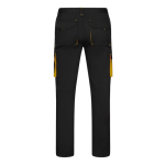 Unisex two-tone work trousers, cotton and polyester, 240 g/m2, Velilla yellow colour