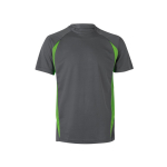 Unisex two-tone work T-shirt, polyester, 160 g/m2, Velilla green colour second view