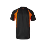 Unisex two-tone work T-shirt, polyester, 160 g/m2, Velilla orange colour
