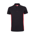 Two-tone piqué work polo shirt, cotton and polyester, 180 g/m2, Velilla red colour second view