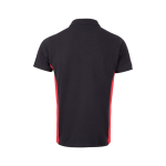 Two-tone piqué work polo shirt, cotton and polyester, 180 g/m2, Velilla red colour