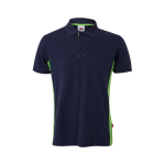 Two-tone piqué work polo shirt, cotton and polyester, 180 g/m2, Velilla green colour second view