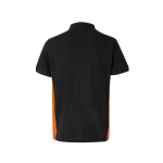 Two-tone piqué work polo shirt, cotton and polyester, 180 g/m2, Velilla orange colour