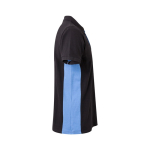 Two-tone piqué work polo shirt, cotton and polyester, 180 g/m2, Velilla light blue colour fourth view