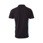 Two-tone piqué work polo shirt, cotton and polyester, 180 g/m2, Velilla light blue colour