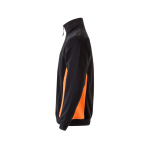 Two-tone fleece work jumper, cotton and polyester, 260 g/m2, Velilla orange colour third view