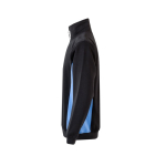 Two-tone fleece work jumper, cotton and polyester, 260 g/m2, Velilla light blue colour third view