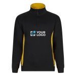 Two-tone fleece work jumper, cotton and polyester, 260 g/m2, Velilla main view
