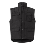 Multi-pocket padded vest, polyester, 220 g/m2, Velilla black colour second view