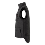 Multi-pocket padded vest, polyester, 220 g/m2, Velilla black colour third view