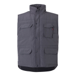 Multi-pocket padded vest, polyester, 220 g/m2, Velilla grey colour second view