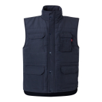 Multi-pocket padded vest, polyester, 220 g/m2, Velilla navy-blue colour second view