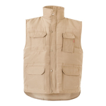 Multi-pocket padded vest, polyester, 220 g/m2, Velilla natural colour second view