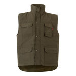Multi-pocket padded vest, polyester, 220 g/m2, Velilla military green colour second view