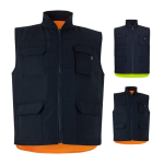 Reversible padded work vest, polyester, 220 g/m2, Velilla various colours