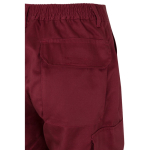 Cotton and polyester work trousers, reflective, 210 g/m2, Velilla burgundy colour sixth view