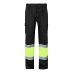 Cotton and polyester work trousers, reflective, 210 g/m2, Velilla black colour second view