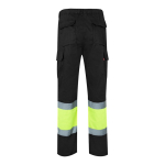 Cotton and polyester work trousers, reflective, 210 g/m2, Velilla black colour