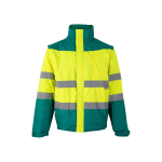 Unisex two-tone work jacket, polyester, 180 g/m2, Velilla green colour second view