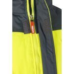 Extra-large reflective polyester work jacket, 180 g/m2, Velilla grey colour fifth view