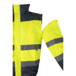 Extra-large reflective polyester work jacket, 180 g/m2, Velilla grey colour seventh view