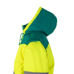 Extra-large reflective polyester work jacket, 180 g/m2, Velilla green colour sixth view