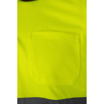 Extra-large short-sleeved work polo shirt, polyester, 160 g/m2, Velilla burgundy colour seventh view