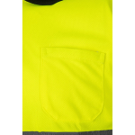 Extra-large short-sleeved work polo shirt, polyester, 160 g/m2, Velilla black colour seventh view