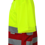 Extra-large short-sleeved work polo shirt, polyester, 160 g/m2, Velilla red colour seventh view