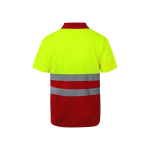 Extra-large short-sleeved work polo shirt, polyester, 160 g/m2, Velilla red colour